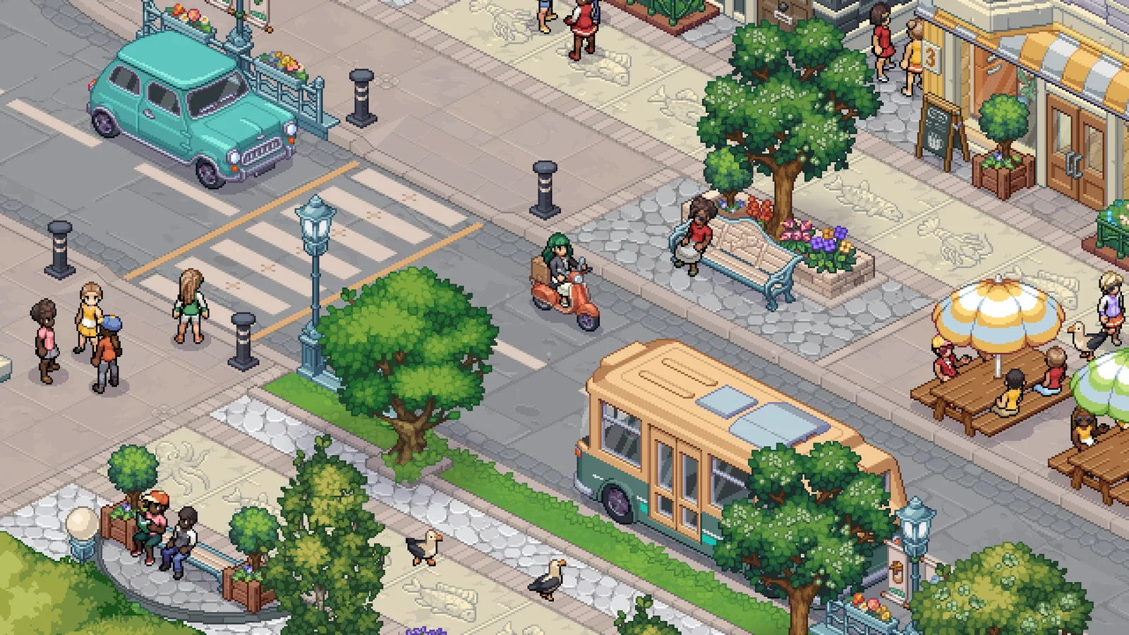 Official Witchbrook street screenshot from the media page.